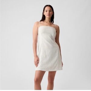 GAP Cream and Black Striped Dress